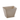 Beige rectangular planter on a white background