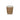 Brown paper cup with white rim on a white background