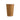 Brown paper cup on a white background