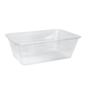 Clear Plastic Rectangular Takeaway Containers – 750ml (Carton of 500)