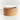 Brown kraft bowl with a clear plastic lid on a white background