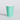 Turquoise paper cup with 'ECO' branding on a light gray background
