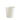 White ceramic cup on a white background