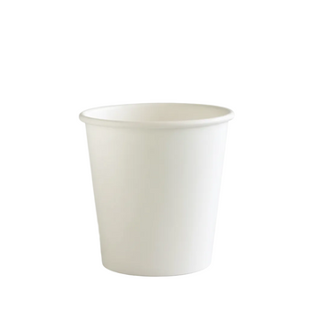 White ceramic cup on a white background
