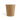 Brown paper cup on a white background