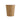 Brown paper cup on a white background