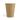 Brown paper cup on a white background