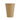 Brown paper cup on a white background