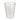 Clear plastic cup on a white background