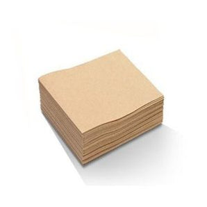 Brown 1-Ply Square Fold Lunch Napkins 30×30cm – Pack 3000