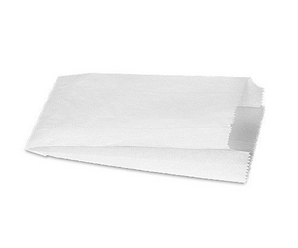 Square Bottom Paper Bags – White, 23.5 x 11 x 6.5cm (Pack of 500)