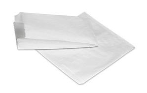 Flat Bottom Paper Bags – White, 20 x 20cm (Pack of 500)