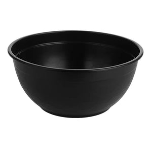 Black Plastic Round Takeaway Bowls – 1050ml (Carton of 400)