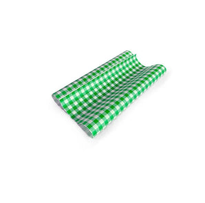 Foopak Premium Green Gingham Greaseproof Paper 190×300mm