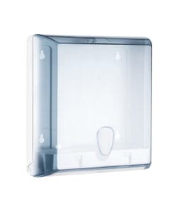Interleaved Slim Towel Dispenser Clear