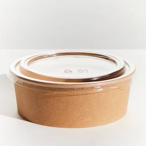 Kraft Supa Bowl Large PET Lids – Fits 1300ml | 180mm | Pack 200