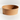 Brown kraft bowl on a white background