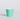 Turquoise paper cup with a white lid on a light gray background