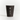Black paper cup with eco-friendly features on a white background