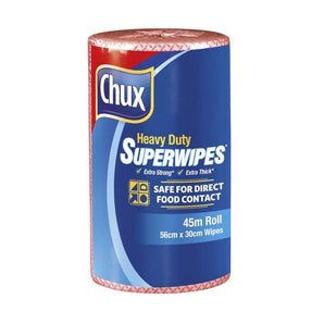 Extra Heavy Duty Chux Roll Red 45m – Pack 4