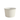 White paper ice cream bowl on a white background